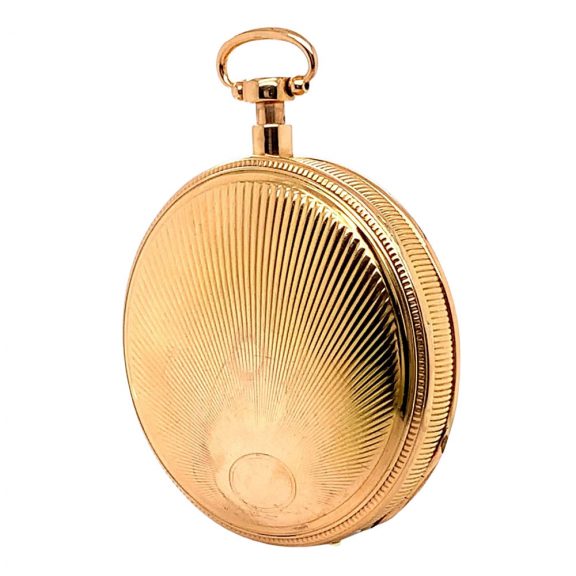 Swiss 18K rose gold quarter repeating automaton Circa 1800 Swiss 18K rose gold quarter repeating automaton Circa 1800