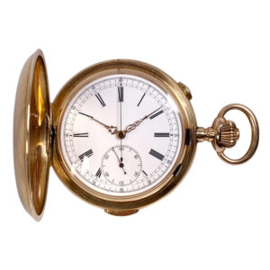 Swiss lever chronograph made for the Russian market Circa 1905