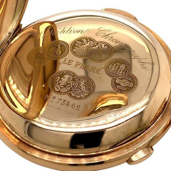 Swiss lever chronograph made for the Russian market Circa 1905 Swiss lever chronograph made for the Russian market Circa 1905