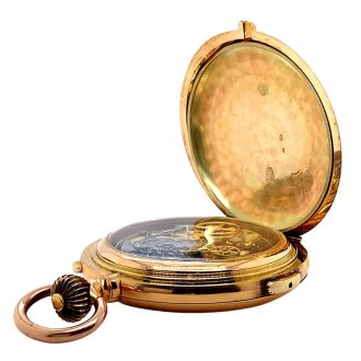 Large Swiss 14 carat gold repeating chronograph Circa 1890