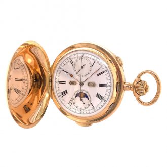 Swiss gold complicated watch for the German market Circa 1900