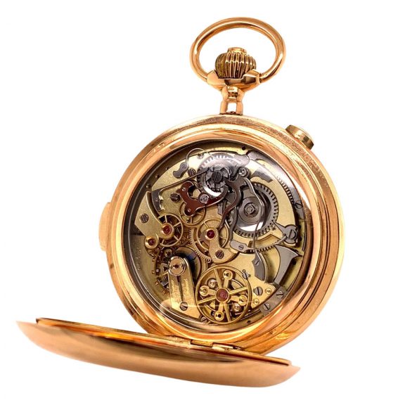 Swiss gold complicated watch for the German market Circa 1900 Swiss gold complicated watch for the German market Circa 1900