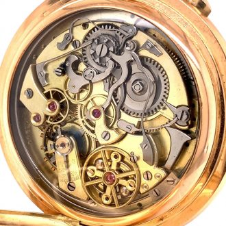 Swiss gold complicated watch for the German market Circa 1900