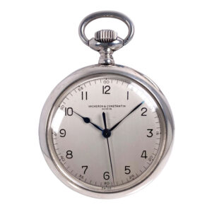 Swiss sterling silver lever Royal Navy deck watch Circa 1947