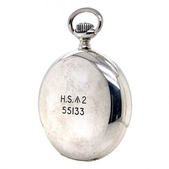 Swiss sterling silver lever Royal Navy deck watch Circa 1947 Swiss sterling silver lever Royal Navy deck watch Circa 1947