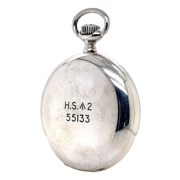 Swiss sterling silver lever Royal Navy deck watch Circa 1947 Swiss sterling silver lever Royal Navy deck watch Circa 1947