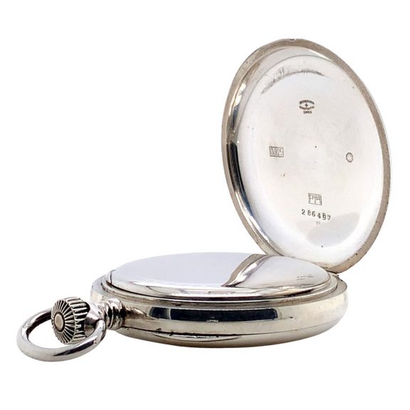 Swiss sterling silver lever Royal Navy deck watch Circa 1947 Swiss sterling silver lever Royal Navy deck watch Circa 1947