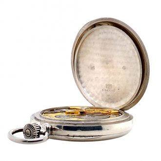 Swiss sterling silver lever Royal Navy deck watch Circa 1947 Swiss sterling silver lever Royal Navy deck watch Circa 1947