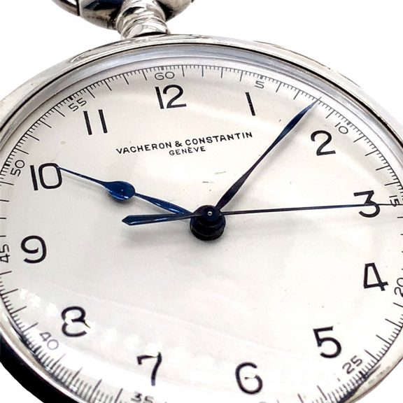 Swiss sterling silver lever Royal Navy deck watch Circa 1947 Swiss sterling silver lever Royal Navy deck watch Circa 1947