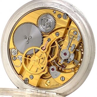 Swiss sterling silver lever Royal Navy deck watch Circa 1947 Swiss sterling silver lever Royal Navy deck watch Circa 1947