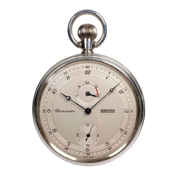 Heavy Swiss sterling silver lever chronometer Circa 1992
