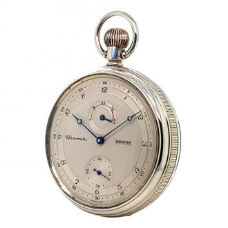 Heavy Swiss sterling silver lever chronometer Circa 1992