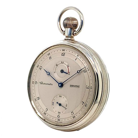 Heavy Swiss sterling silver lever chronometer Circa 1992 Heavy Swiss sterling silver lever chronometer Circa 1992