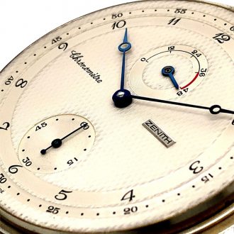Heavy Swiss sterling silver lever chronometer Circa 1992