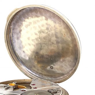 Heavy Swiss sterling silver lever chronometer Circa 1992