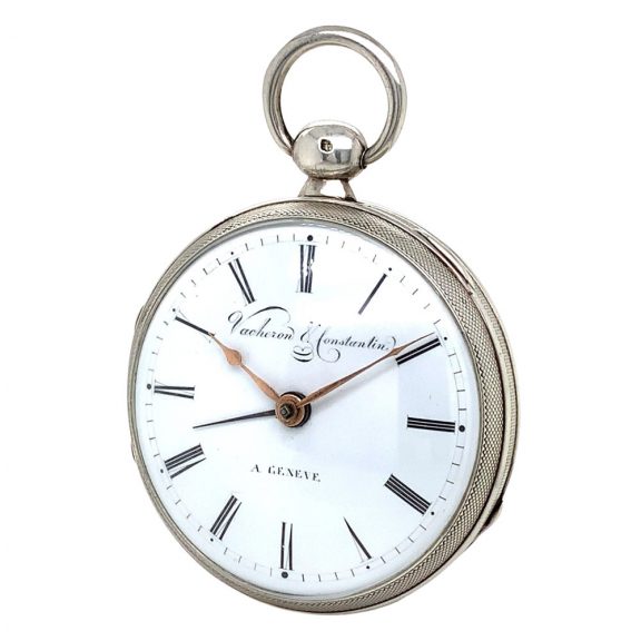 Early Swiss silver verge pocket watch with alarm Circa 1833 Early Swiss silver verge pocket watch with alarm Circa 1833