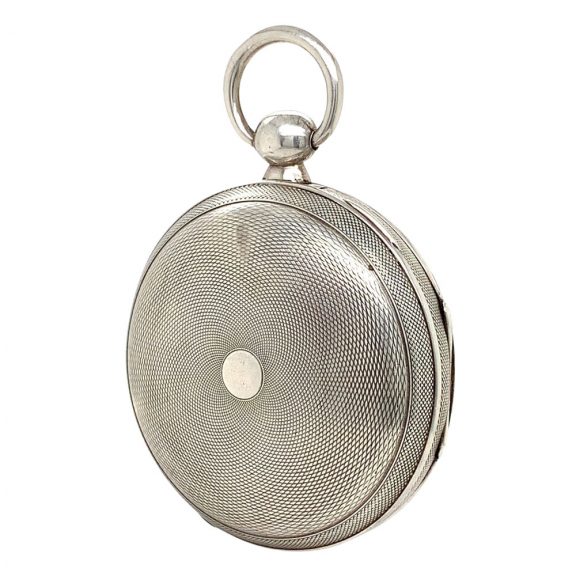 Early Swiss silver verge pocket watch with alarm Circa 1833 Early Swiss silver verge pocket watch with alarm Circa 1833