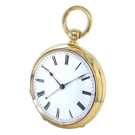 Swiss gilded silver watch for the English market Circa 1882 Swiss gilded silver watch for the English market Circa 1882