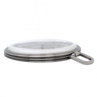 Impressive Swiss steel open faced lever dress watch Circa 1947