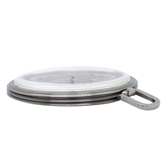 Impressive Swiss steel open faced lever dress watch Circa 1947 Impressive Swiss steel open faced lever dress watch Circa 1947