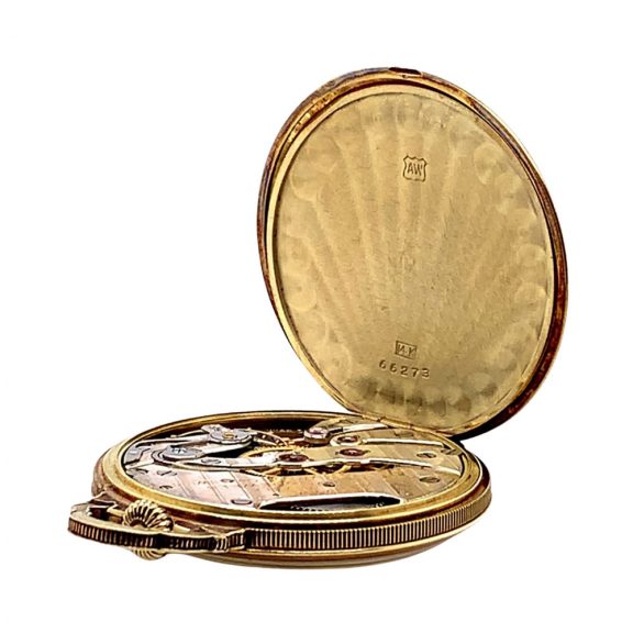 Swiss 14K gold Art Deco Chinoiserie dress watch Circa 1927 Swiss 14K gold Art Deco Chinoiserie dress watch Circa 1927