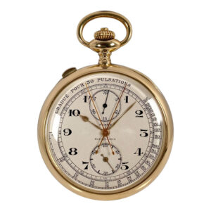 Extremely rare Swiss gold open faced lever chronometer Circa 1923