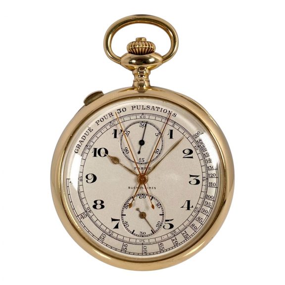 Extremely rare Swiss gold open faced lever chronometer Circa 1923