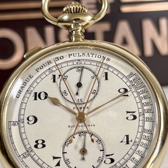 Extremely rare Swiss gold open faced lever chronometer Circa 1923