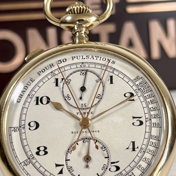 Extremely rare Swiss gold open faced lever chronometer Circa 1923 Extremely rare Swiss gold open faced lever chronometer Circa 1923