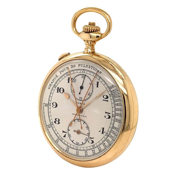 Extremely rare Swiss gold open faced lever chronometer Circa 1923 Extremely rare Swiss gold open faced lever chronometer Circa 1923
