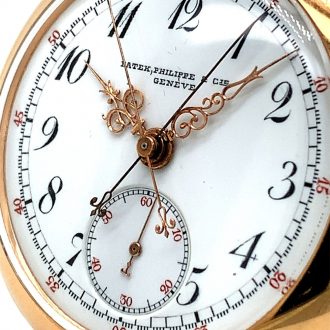 Swiss minute repeating split seconds lever chronograph Circa 1900