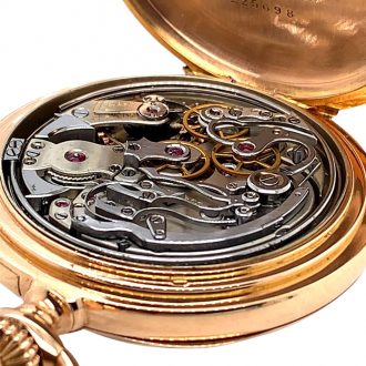Swiss minute repeating split seconds lever chronograph Circa 1900