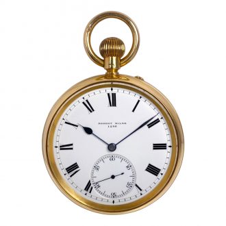 English chronometer with 52,5 minute carrousel Circa 1901