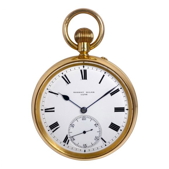 English chronometer with 52,5 minute carrousel Circa 1901