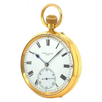English chronometer with 52,5 minute carrousel Circa 1901