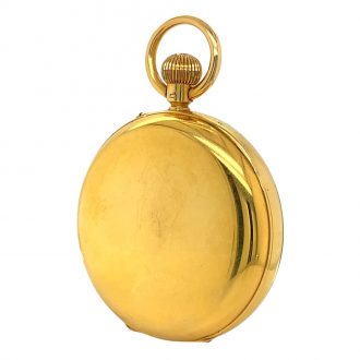 English chronometer with 52,5 minute carrousel Circa 1901