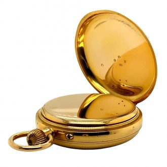 English chronometer with 52,5 minute carrousel Circa 1901