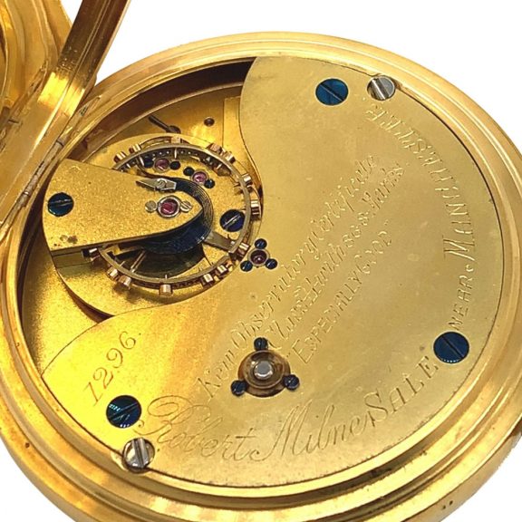English chronometer with 52,5 minute carrousel Circa 1901 English chronometer with 52,5 minute carrousel Circa 1901
