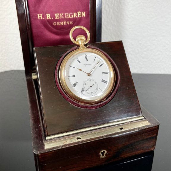 Swiss 18K rose gold minute repeating chronometer Circa 1880 Swiss 18K rose gold minute repeating chronometer Circa 1880