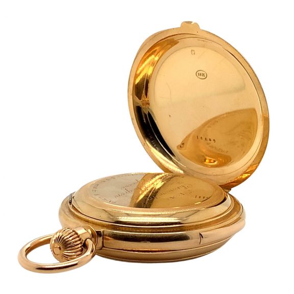 Swiss 18K rose gold minute repeating chronometer Circa 1880 Swiss 18K rose gold minute repeating chronometer Circa 1880