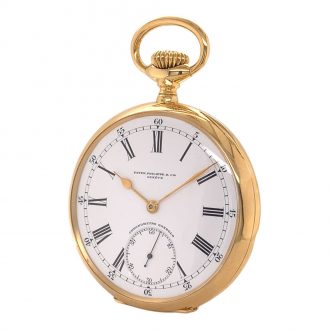 Very fine Swiss 18K gold open faced lever watch Circa 1913