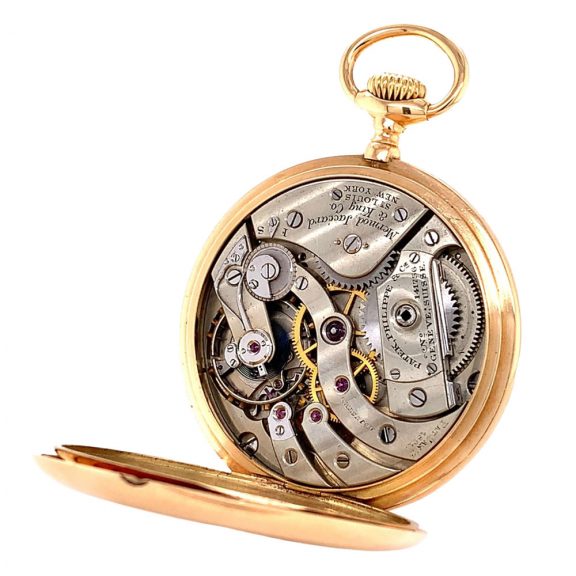Swiss 14 carat gold open faced lever pocket watch Circa 1909 Swiss 14 carat gold open faced lever pocket watch Circa 1909