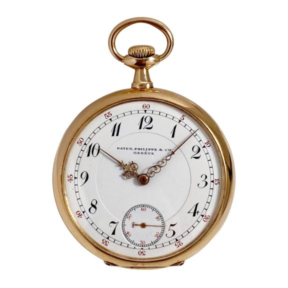Fine Swiss 14 carat gold open faced lever watch Circa 1907