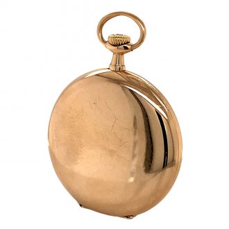 Fine Swiss 14 carat gold open faced lever watch Circa 1907