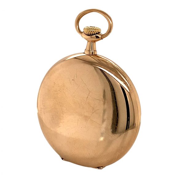Fine Swiss 14 carat gold open faced lever watch Circa 1907 Fine Swiss 14 carat gold open faced lever watch Circa 1907