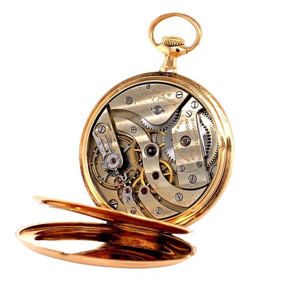 Fine Swiss 14 carat gold open faced lever watch Circa 1907 Fine Swiss 14 carat gold open faced lever watch Circa 1907