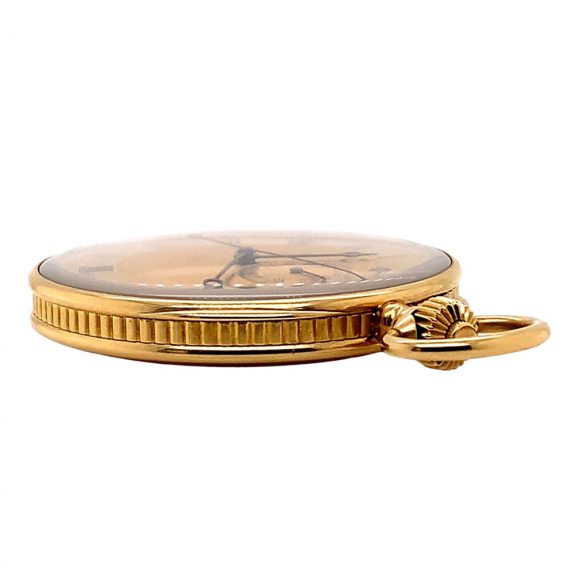 French 18K gold open faced lever chronograph Circa 1910 French 18K gold open faced lever chronograph Circa 1910