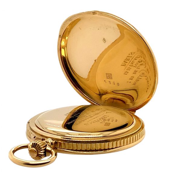 French 18K gold open faced lever chronograph Circa 1910 French 18K gold open faced lever chronograph Circa 1910