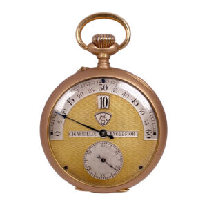 Interesting Swiss gold lever with digital jumping hour Circa 1908