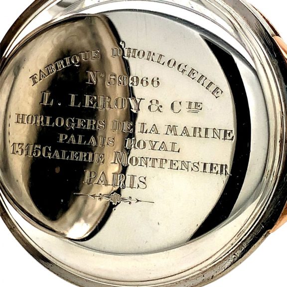 French silver open faced chronograph deck watch Circa 1900 French silver open faced chronograph deck watch Circa 1900